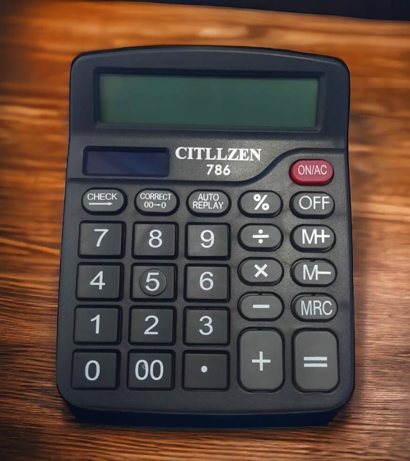 ORBIT CITLLZEN CT-786 BIG DISPLAY 112 STEP CHECK ELECTRONIC CALCULATOR (12 Digit)